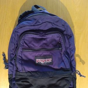 Vintage Jansport Four Compartment Backpack Made in USA Purple